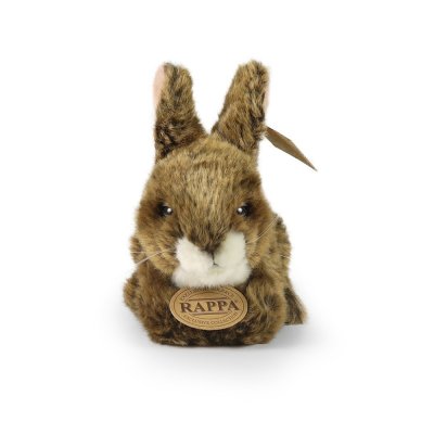Rappa Plyšový králík hnědý ležící 17 cm ECO-FRIENDLY