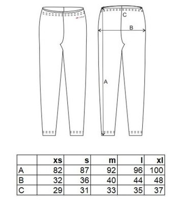 Leggings da donna smyk Outlast® - nero