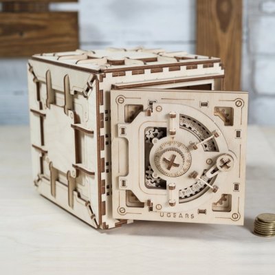 Ugears 3D Holzmechanik Puzzle Safe