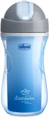 Caneca térmica CHICCO Sport com canudo 266 ml azul 14m+