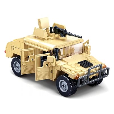 Sluban Army Model Bricks M38-B0837 Hummer bojni terenec