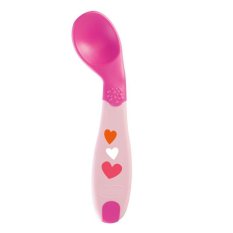 CHICCO Spoon with curved tip girl 8m+