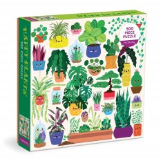 Puzzle Mudpuppy Happy Plants 500 pièces