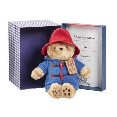 Tęczowy Pluszowy Paddington w pudełku prezentowym