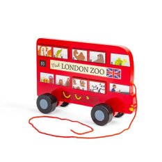 Bigjigs Toys Ťahacia hračka Londýnsky autobus