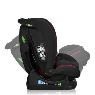 LIONELO Car Seat Aart i-Size (40-150 cm) Black Carbon Red
