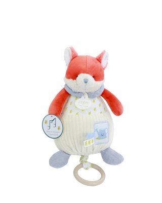 Doudou Zestaw podarunkowy Pluszowy lis Romarin grający melodię 20 cm