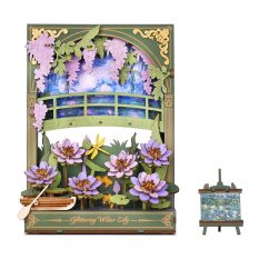 RoboTime 3D Wooden Puzzle Sparkling Water Lilies