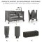 KINDERKRAFT Reisebett Joy 2 mit Zubehör Dark Grey