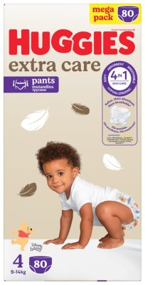 HUGGIES® Mutandina Pannolino Monouso Extra Care Pants taglia 4 (9-14 kg), 80 pz BOX