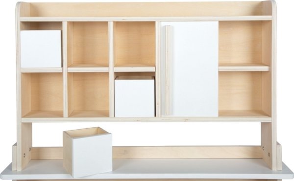 small foot Lesena prodajna stojnica bela