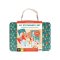Petit Collage Green Creative Suitcase Animal Letter Set