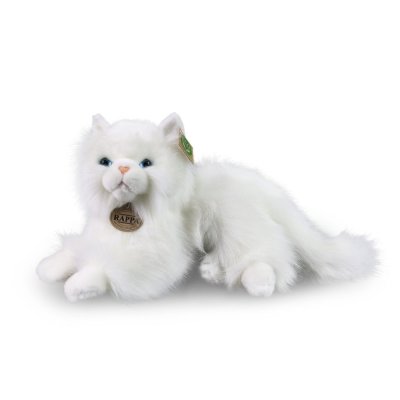 Rappa Plush persian cat white 30 cm ECO-FRIENDLY