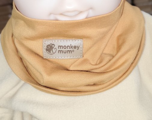 Ovratna rutka Monkey Mum® - Gorčica
