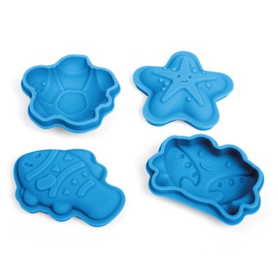 Bigjigs Toys Silikonowe foremki niebieskie Ocean