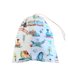 Platnena torba Monkey Mum® - Vlak