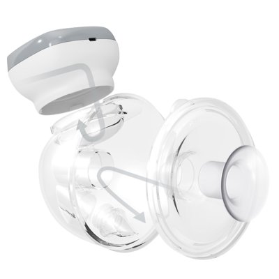 BABYONO Elektrische, freihändige Milchpumpe Shelly + Stilleinlagen 100 + 40 GRATIS