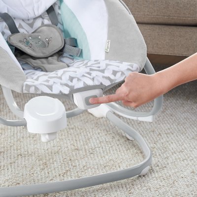 INGENUITY Große Babyschaukel mit Vibrationswippe und Melodie USB 2in1 Raylan 0m+ bis 9 kg