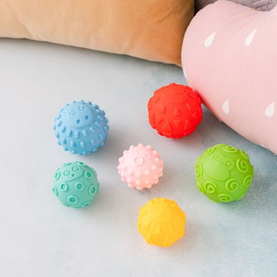 CANPOL BABIES Miękkie kulki sensoryczne 6 szt