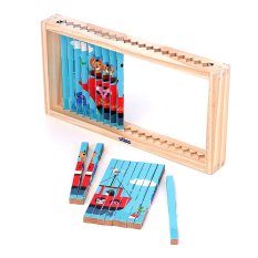 Vilac Puzzle 4D in legno Mezzi di trasporto