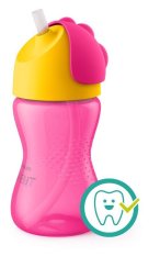 Philips AVENT Hrneček s ohebným brčkem 300 ml dívka