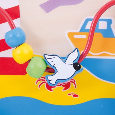 Bigjigs Baby Placa Motora de Madeira Mar
