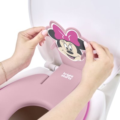 BRIGHT STARTS Flip & Sit™ MINNIE MOUSE™ Toilettensitzverkleinerer mit Klebefunktion, 18m+, bis 23kg