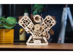 Ugears Puzzle 3D de Madeira Mecânico Motor V8