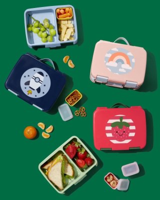 SKIP HOP Spark Style Bento Lunch Box Rocket 3v+