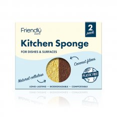 Natural dishwashing sponge, 2 pcs