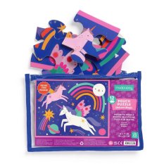 Mudpuppy Puzzle Jednorožec Magic v taštičke 12 dielikov