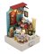 2Kids Toys Miniatura da casa de bonecas Quarto de descanso floral
