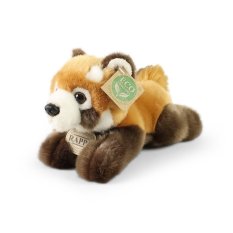 Rappa Pluche rode panda liggend 20 cm ECO-FRIENDLY