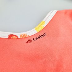 Tunika dünn Outlast® - dunkles Koralle/Schmetterlinge