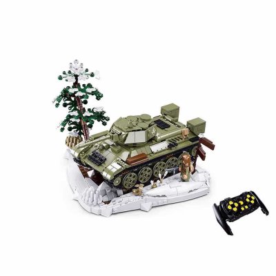 Sluban Power Bricks M38-B7072 R/C T34/76 (1942) Tanque de controlo remoto