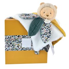Doudou Geschenkset - Plüsch Löwe Schmusetuch