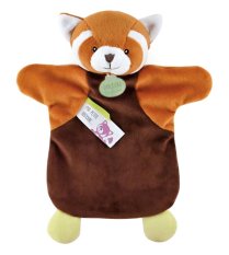 Doudou Plüss kesztyűbáb vörös panda 25 cm