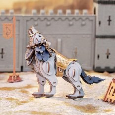 RoboTime 3D Wooden Puzzle Wolf Warrior