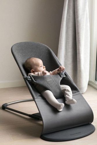 BABYBJÖRN Lounger Bliss, hiilenharmaa 3D Jersey