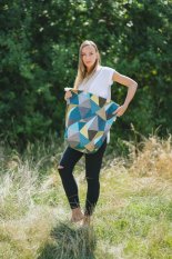 Kleine stoffen accessoiretas Monkey Mum® Carrie - De schoonheid van geometrie