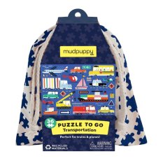 Mudpuppy Puzzle Środki transportu w materiałowym woreczku 36 elementów