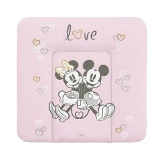 CEBA Pehmeä hoitoalusta lipastoon (75x72) Disney Minnie & Mickey Pink