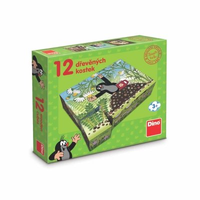 Dino Drewniane klocki Krecik i przyjaciele 12 szt.