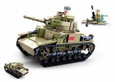 Sluban Army M38-B0711 Medium Italian Tank 2in1
