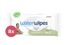 8x WATERWIPES Våtservetter utan plastinnehåll Soapberry 60 st (480 st)