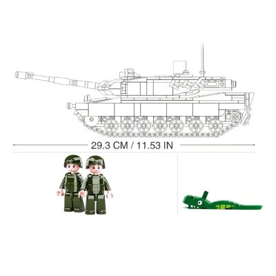 Sluban Model Bricks M38-B0839 Char d'assaut allemand Leopard 2A5
