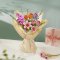 Puzzle 3D en bois RoboTime Tulipe rose