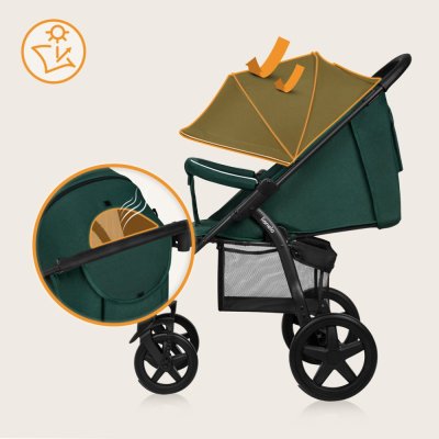 LIONELO Stroller Annet Plus Green Forest