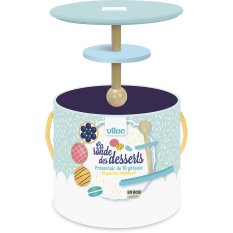 Vilac Hölzerner Etagen-Servierteller mit Desserts