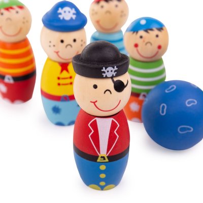 Bigjigs Toys Holz Kegelspiel Piraten